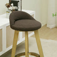Housse pour tabouret haut de bar avec petit dossier