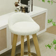Housse pour tabouret haut de bar avec petit dossier