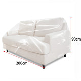 Housse protection canapé en plastique transparent 100% imperméable