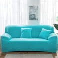 Housse protection extensible canapé bleue ciel