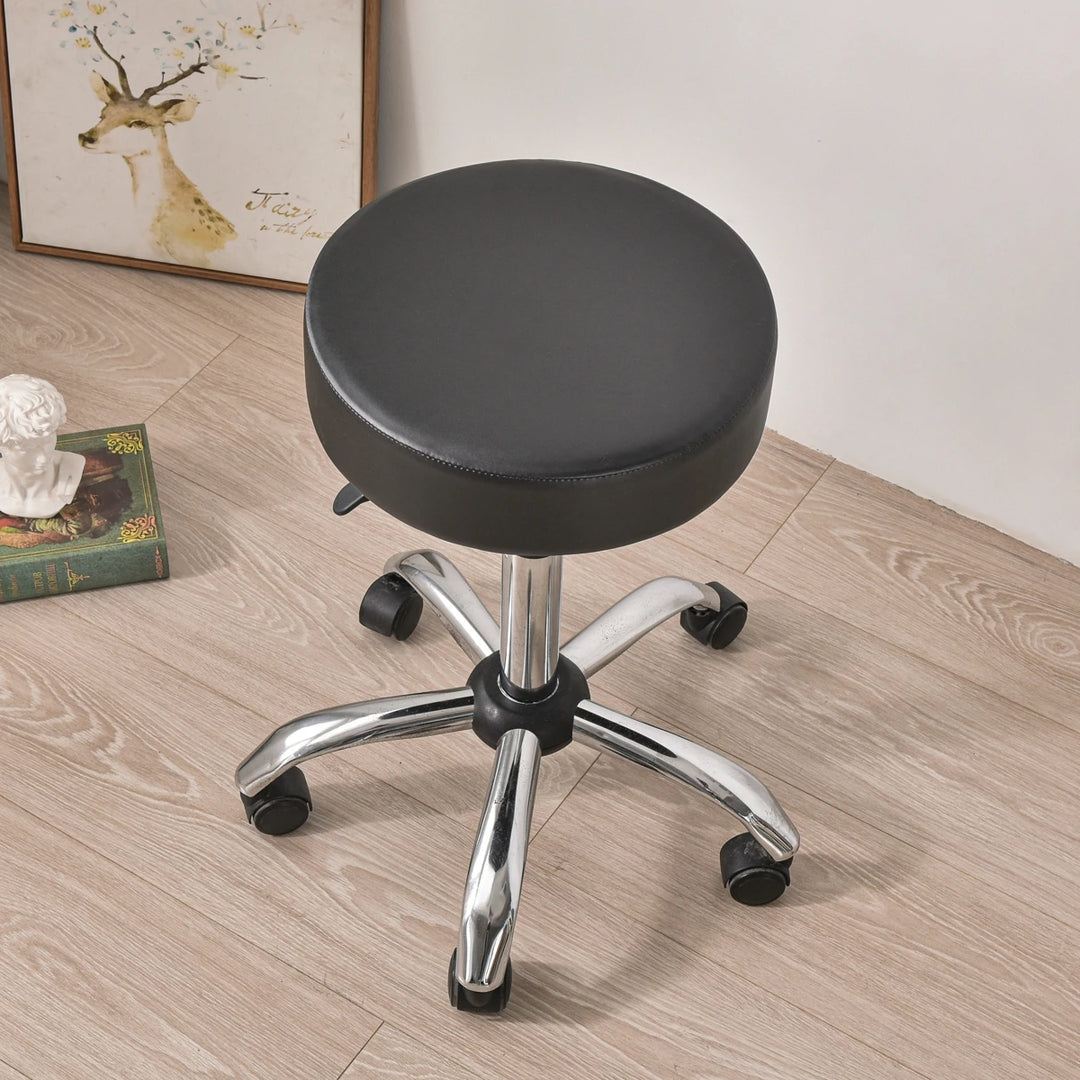 Housse tabouret rond imperméable simili cuir