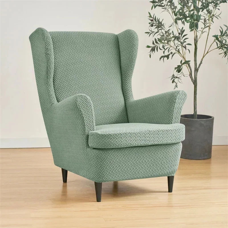 Housses pour fauteuil IKEA STRANDMON Jacquard vert matcha
