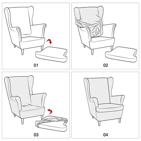 guide d'installation Housse fauteuil IKEA STRANDMON