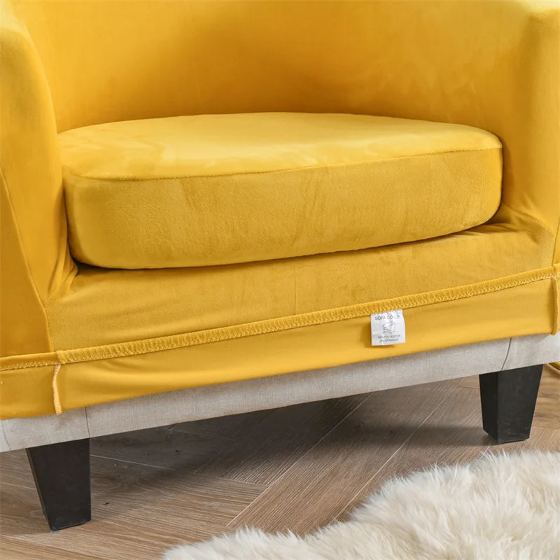 Housses fauteuil IKEA TULLSTA pur velours jaune