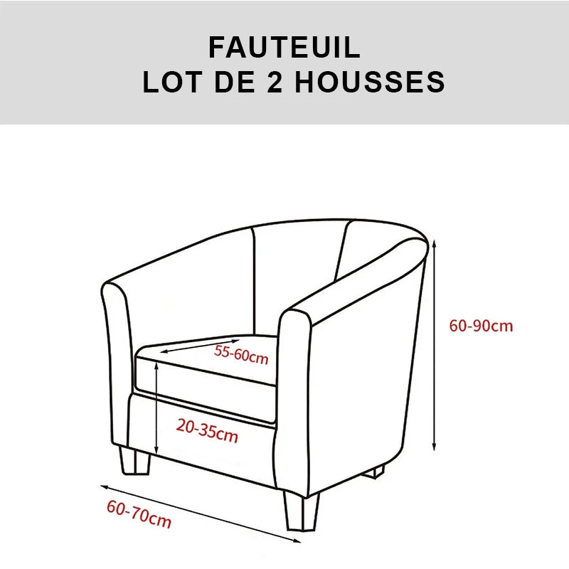guide des tailles Housses fauteuil IKEA TULLSTA 