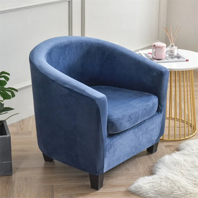 Housses fauteuil IKEA TULLSTA pur velours bleue marine