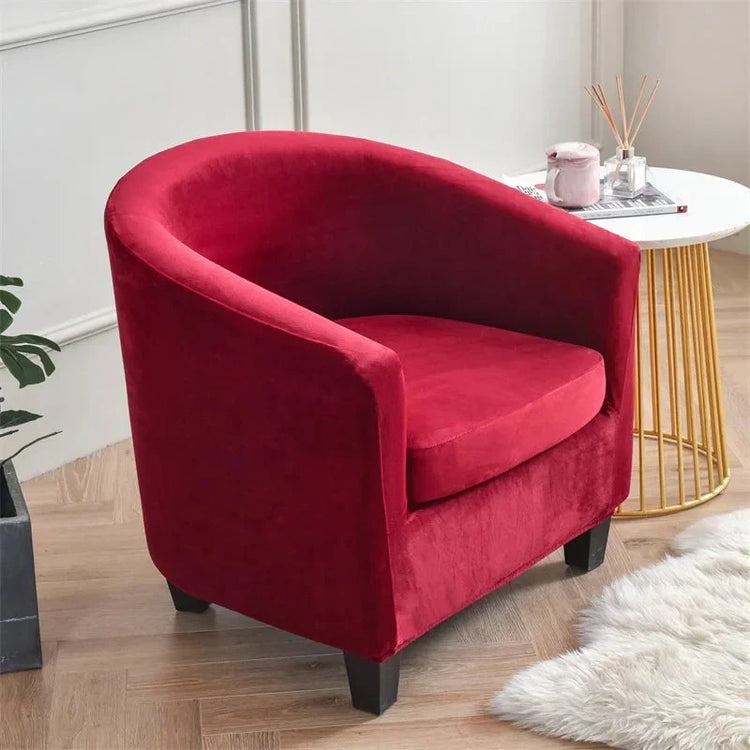 housse de fauteuil cabriolet pur velours bordeaux