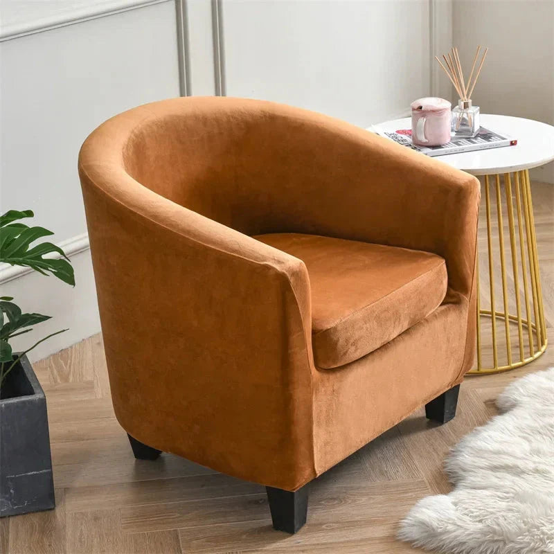 Housses fauteuil cabriolet pur velours marron