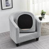 Housse de fauteuil cabriolet assise gris clair