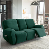 Housses de fauteuil et canapé relax inclinables 3 places électrique vert