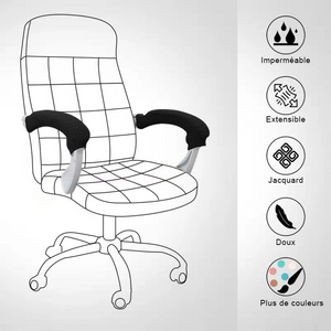 Housses extensibles pour accoudoirs de chaise de bureau
