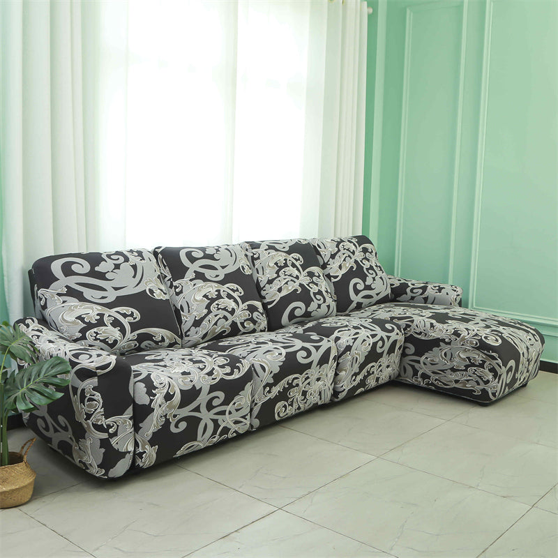 Housses pour canapé d'angle relax inclinable avec méridienne motif 4