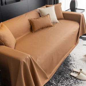 Jeté de canapé grande taille en simili cuir imperméable, hydrofuge doublure antidérapante