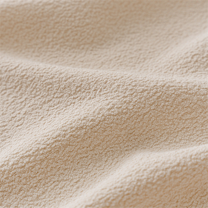 tissu teddy beige