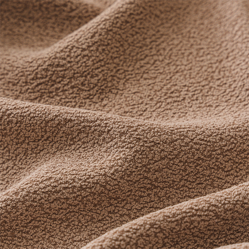 tissu teddy taupe