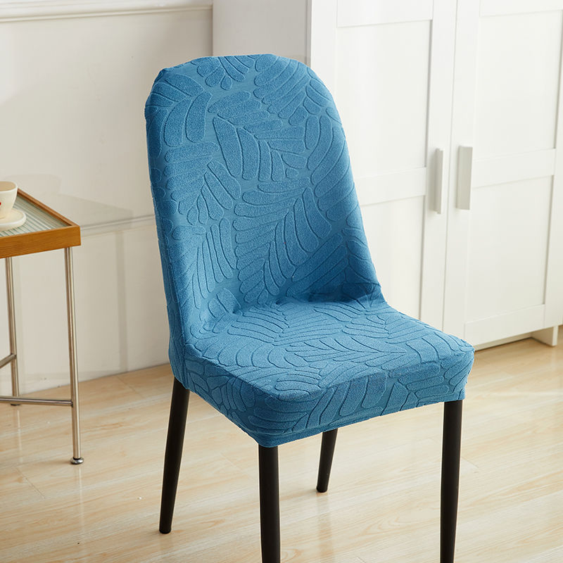 Housses de chaises incurvées extensibles bleue