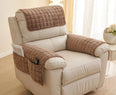 Pad antidérapant de protection pour accoudoirs et dossiers fauteuil marron