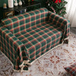 Plaid jeté de canapé ou fauteuil grande taille carreaux écossais