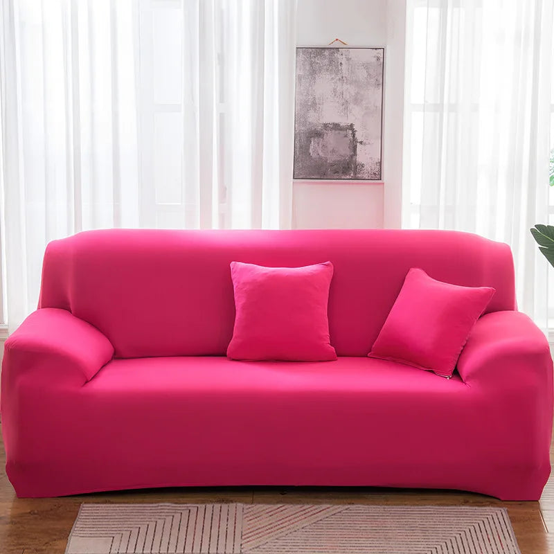 Housses de canapé extensibles couleurs unies