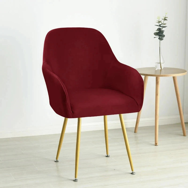 Housse fauteuil maison du monde arnold velours bordeaux