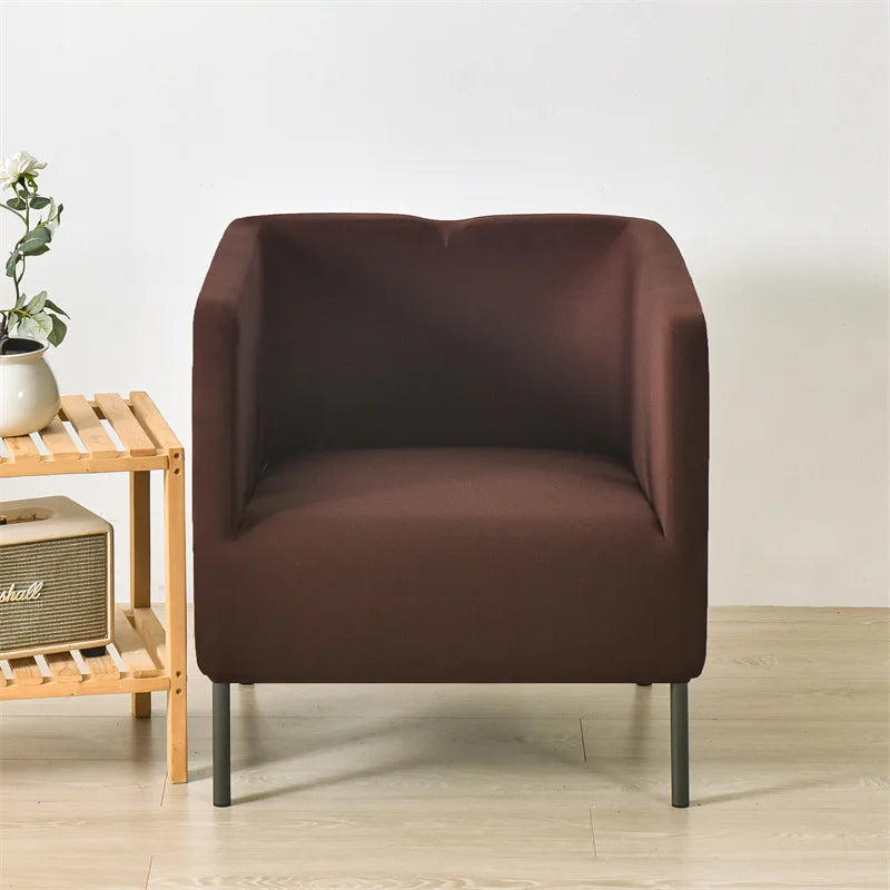 Housse pour fauteuil IKEA EKERÖ chocolat face