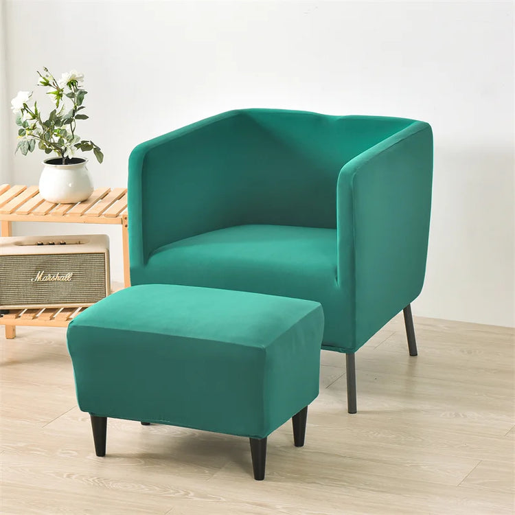 Housse pour fauteuil IKEA EKERÖ turquoise profil