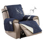 housse fauteuil animaux domestiques bleue marine