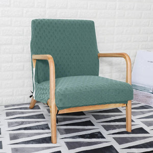 Housse de fauteuil scandinave style IKEA EKENÄSET texture losange imperméable