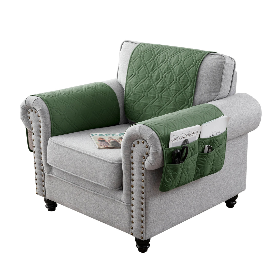 Protection fauteuil imperméable anti griffe vert matcha
