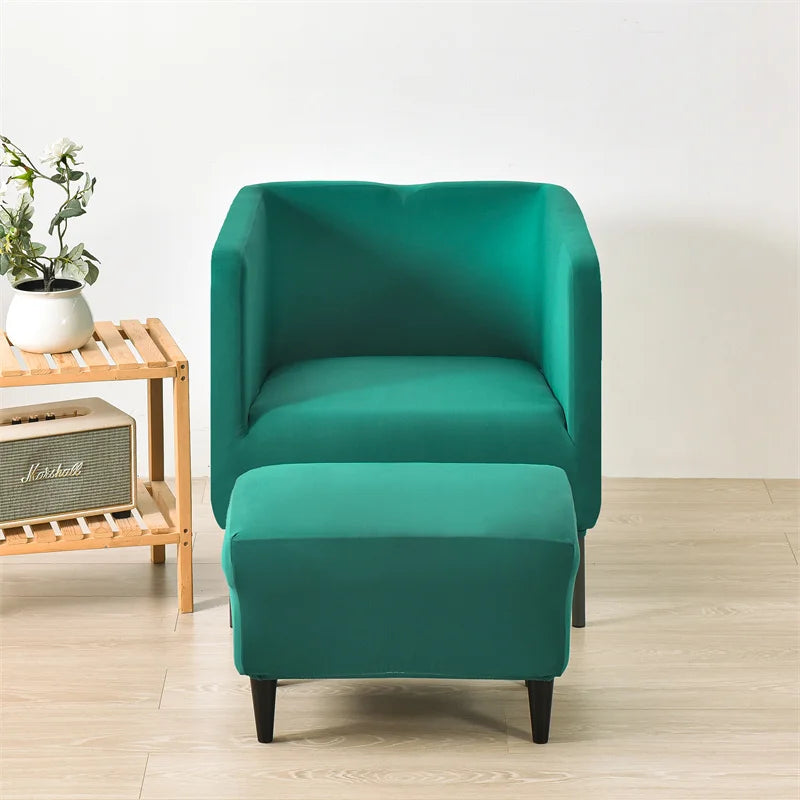 Housse pour fauteuil IKEA EKERÖ turquoise face