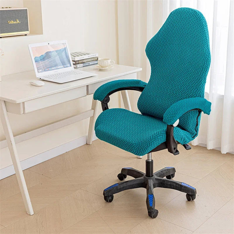 Housses de chaise de bureau turquoise