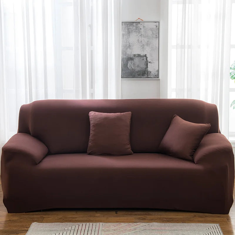 Housses de canapé extensibles couleurs unies