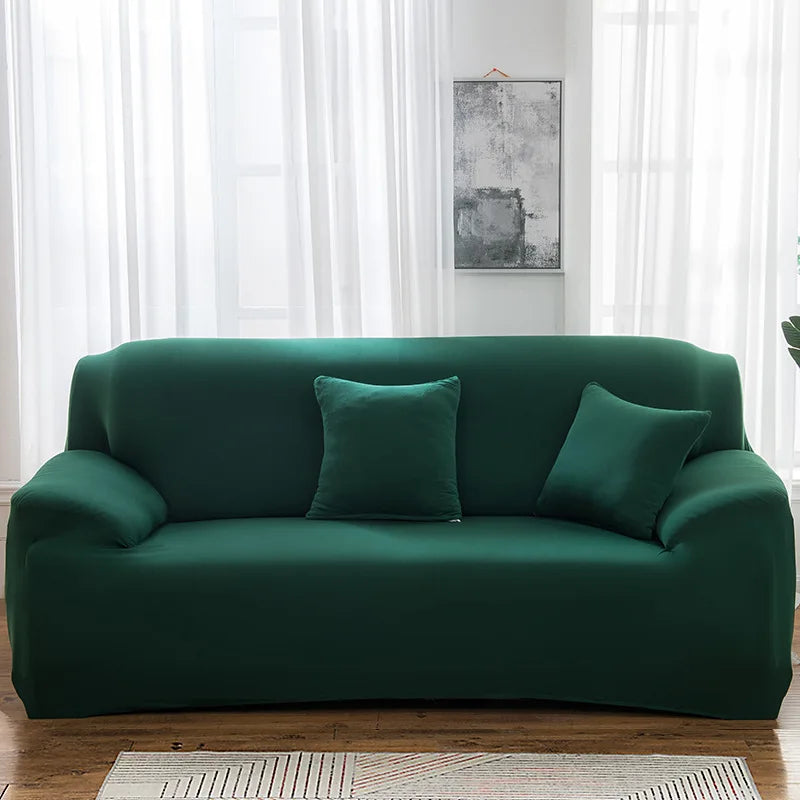 Housses de canapé extensibles couleurs unies