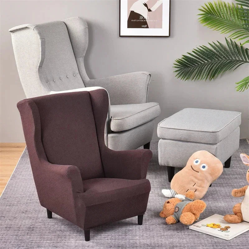 Housse pour fauteuil enfant IKEA STRANDMON jacquard marron