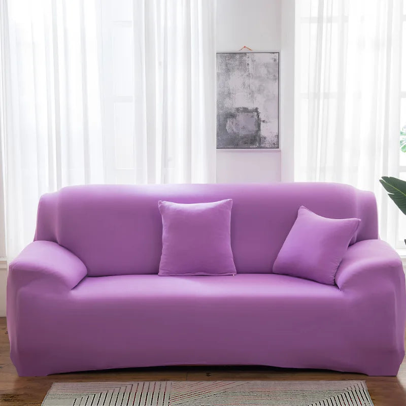 Housses de canapé extensibles couleurs unies