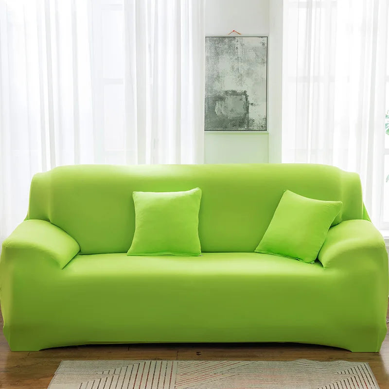 Housses de canapé extensibles couleurs unies
