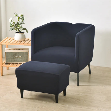 Housse pour fauteuil IKEA EKERÖ bleue marine profil