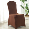 Housse de chaise mariage extensible lycra marron