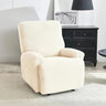 Housse fauteuil relax beige velours damassé  