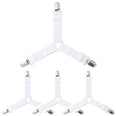 fixateurs universels pour housses de canapé - 4 sangles blanche