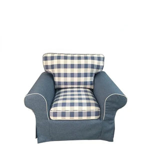 Housse pour fauteuil IKEA EKTORP coton - Lot de 3 housses