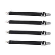 fixateurs universels pour housses de canapé - 4 sangles simples noir