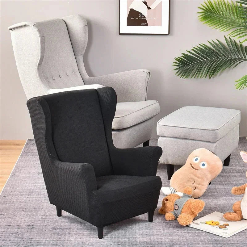 Housse pour fauteuil enfant IKEA STRANDMON jacquard noir