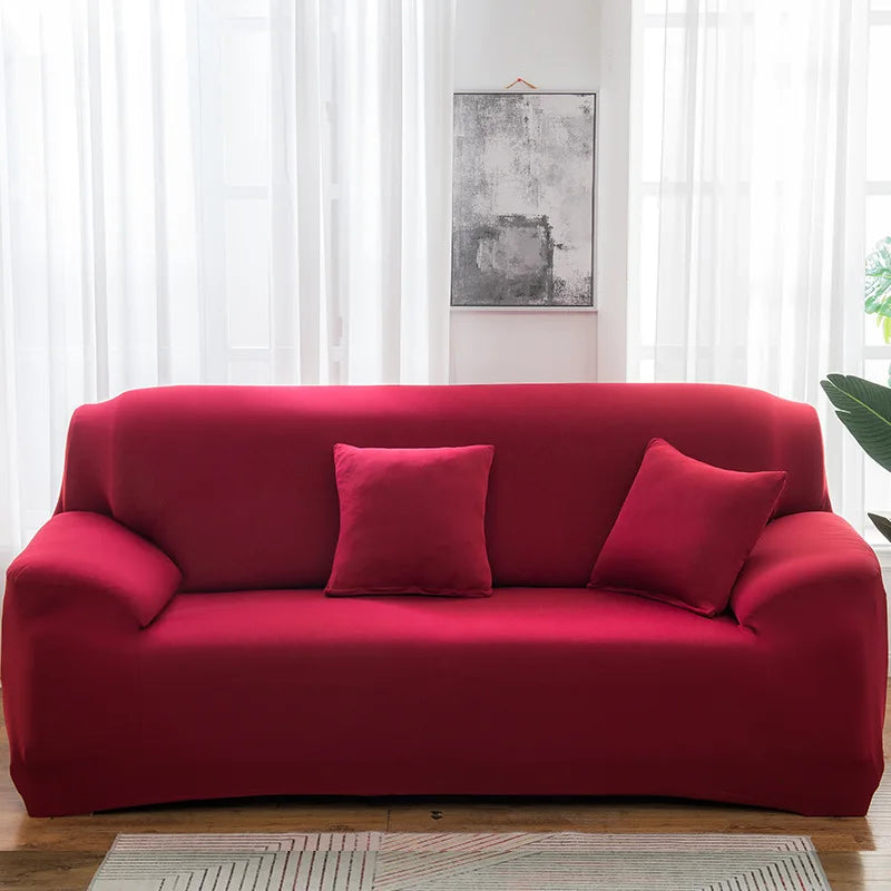 Housses de canapé extensibles couleurs unies