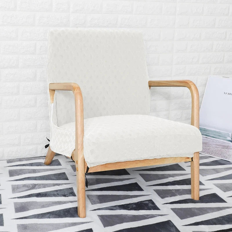 Housse de fauteuil style IKEA EKENÄSET ivoire