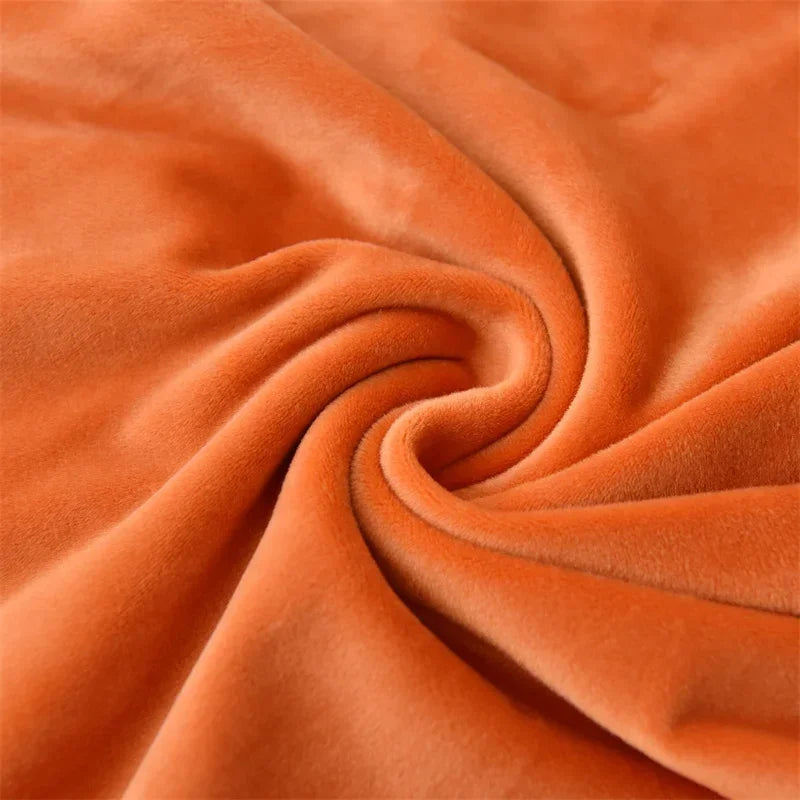 tissu extensible velours orange