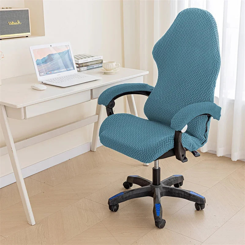 Housses de chaise de bureau bleue