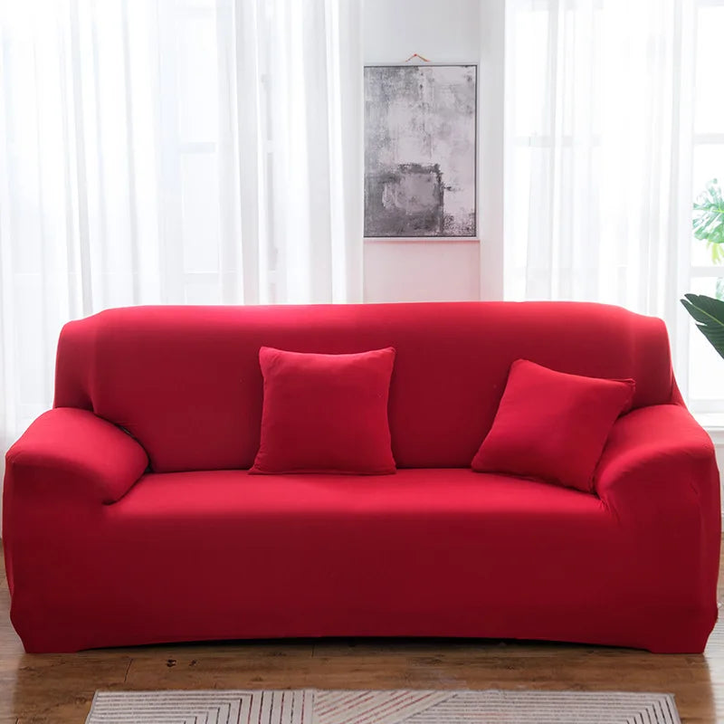 Housses de canapé extensibles couleurs unies