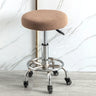 Housse de tabouret rond super extensible khaki