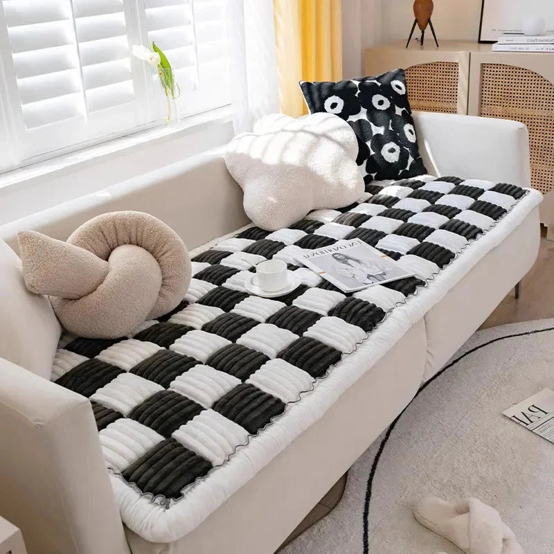 Tapis couvre canapé épais, matelassé et antidérapant - résistant aux griffures